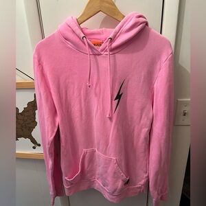 Aviator Nation Pink Hoodie sweatshirt Bolt